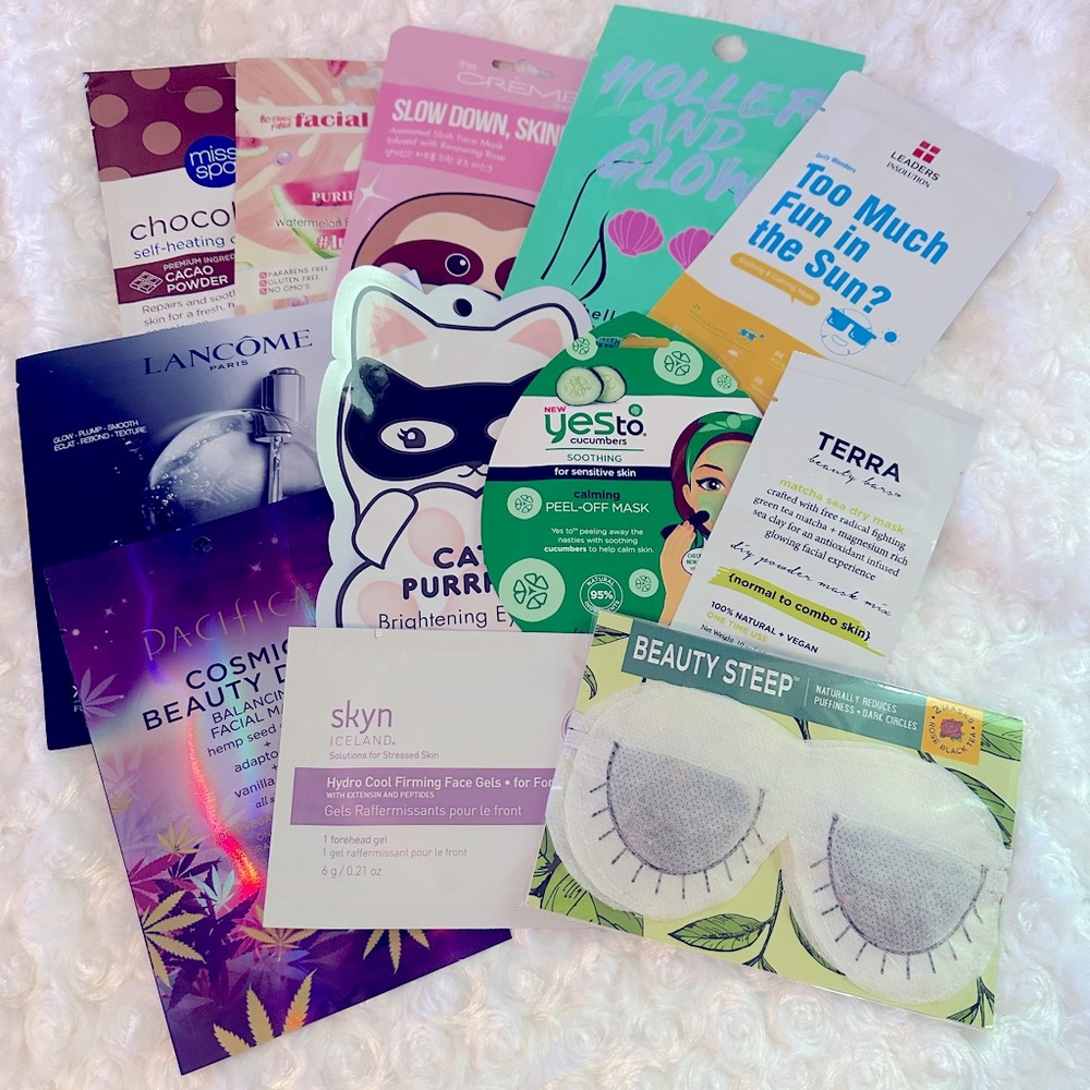 Assortment of 12 Face and Body Masks